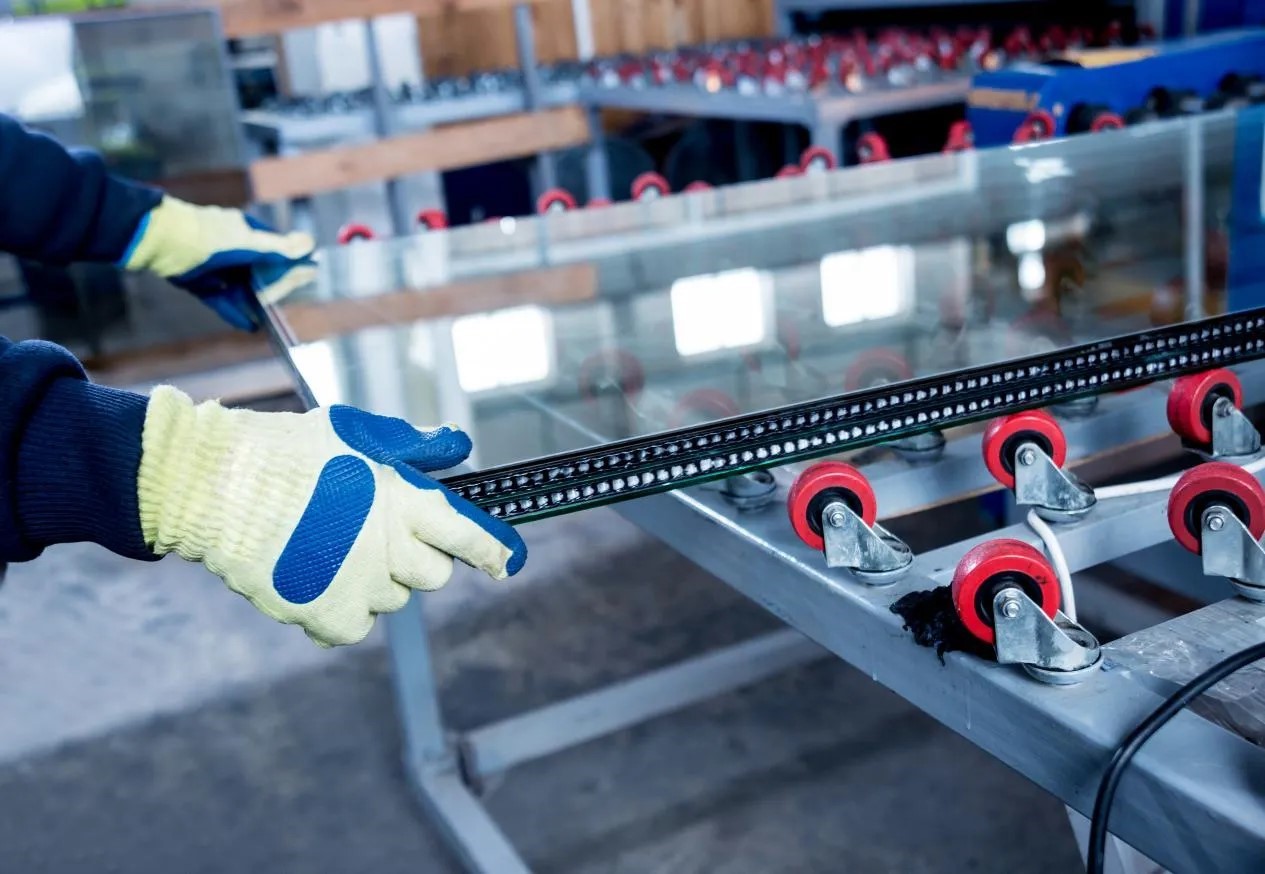 플로트 유리(Float Glass) 공정에서의 초고온 열화상 카메라 응용 사례